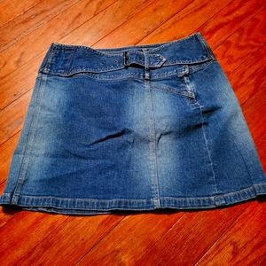 Cach'e Denim Mini Skirt